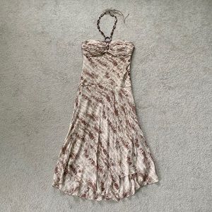 Sangria Beaded Halter Dress